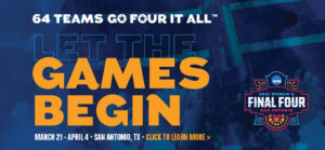 NCAA March Madness begins March 22 in San Antonio, TX